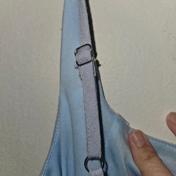 NWT! Princess Polly Cottage Hill Mini Dress Blue Adjustable Straps Size 4 Small - Picture 5 of 9